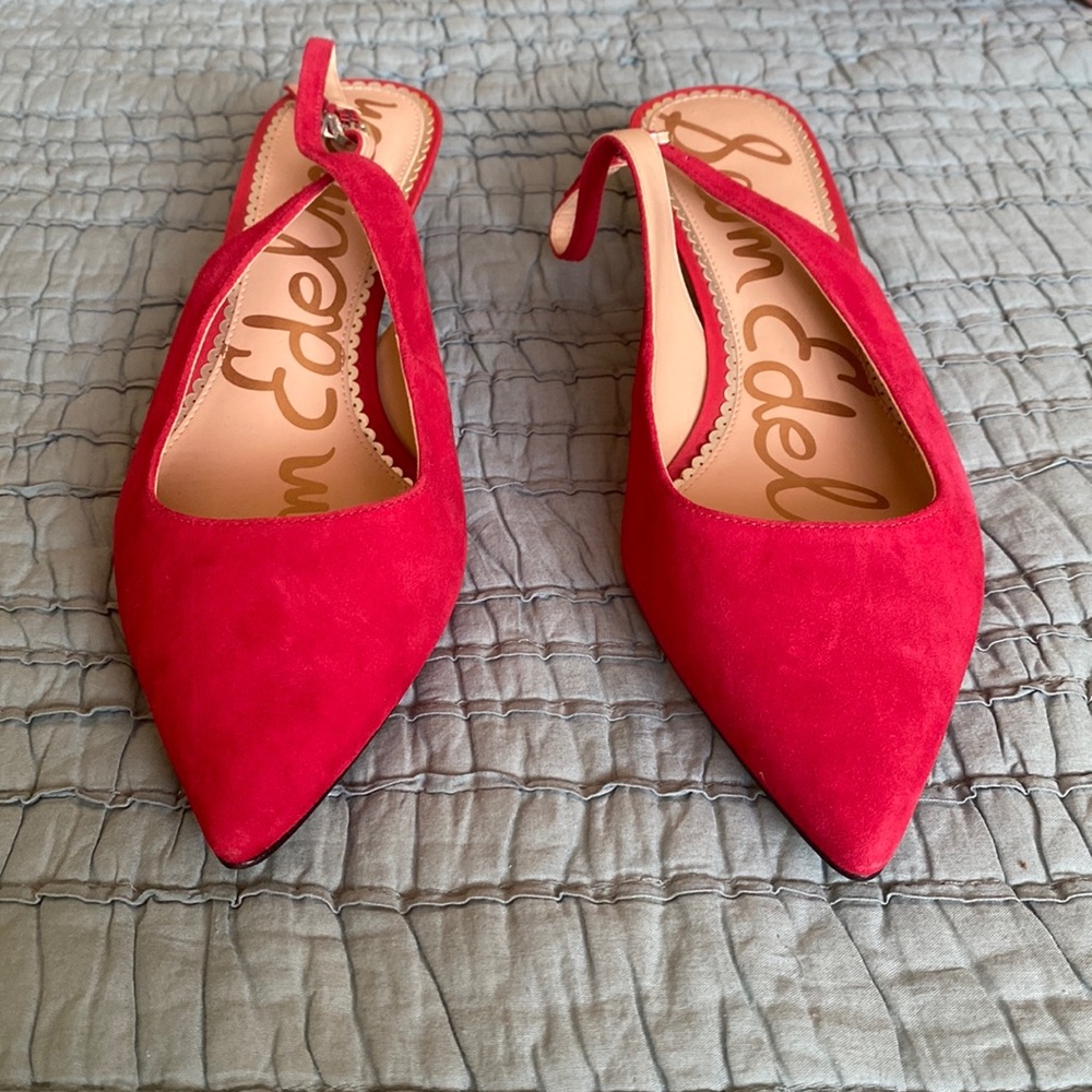 Sam Edelman shoes, size 10, color red